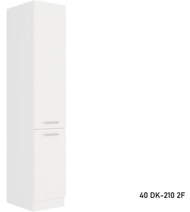 EKO WHITE magas konyhaszekrény 40 DK-210 2F, 40x210x57, fehér
