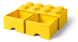 Sárga 2 fiókos tárolódoboz - LEGO®