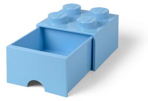 Négyszögeletes világoskék tárolódoboz - LEGO®