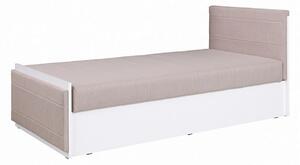 IWA P1 ágy, 90x200, fehér/tölgy artisan/avellino 101