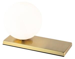Modern asztali lámpa, gömb búrával, arany - GLOBOS