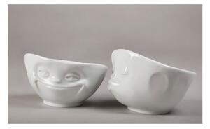 Fehér 'mosolygós' porcelán tálka - 58products