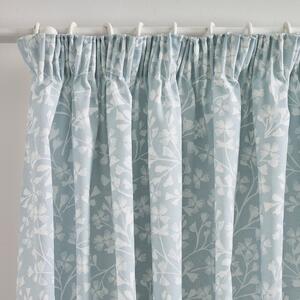 Kék függöny szett 2 db-os 168x229 cm Brooke Floral – Catherine Lansfield