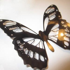Butterflies Chic 18 darabos, 3D falmatrica szett - Ambiance