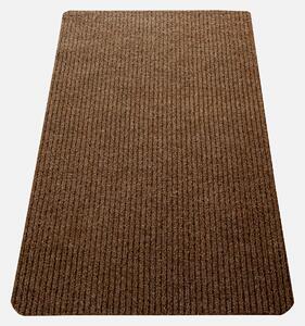 Gumis filc lábtörlő 70x120 cm - Világosbarna színben bordázott mintával