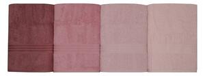 Törölköző szett, 4 db, 70x140 cm, rózsaszín - CAMAIEU