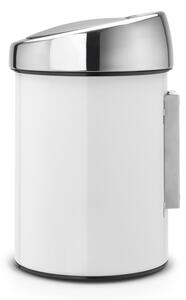 Fehér acél érintésre nyíló szemetes 3 l Touch Bin – Brabantia