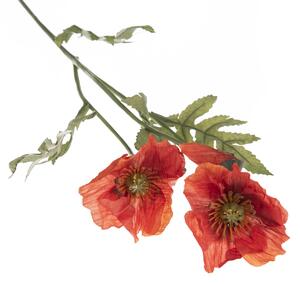 Pipacs művirág, 65 cm, piros