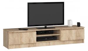 RTV K160 2D1P TV asztal, 160x33x40, sonoma tölgy