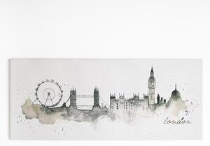 Keret nélküli kép - vászonnyomtatás - 42-239, London Watercolour , Wall Art, Graham Brown