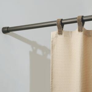 Rod bronzszínű állítható hosszúságú függönyrúd zuhanyfüggönyhöz, hosszúsága 198 - 275 cm - InterDesign