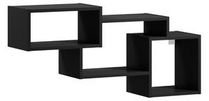 Fali polc ALITTY 96x46 cm, fekete