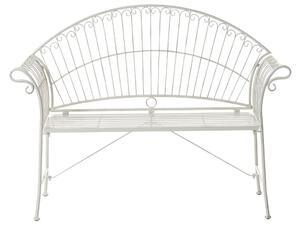 Kerti pad GUALEA 130 cm Fém Törtfehér