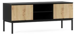 TV állvány LANZZI 120x40 cm, fekete/tölgy artisan