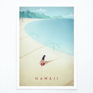 Poszter Hawaii, 30x40 cm - Travelposter