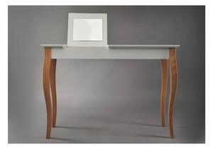 Dressing Table fehér fésülködőasztal tükörrel, hosszúság 105 cm - Ragaba