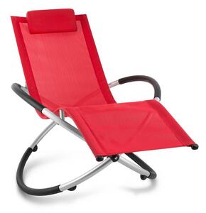 Blumfeldt Chilly Billy, piros, kerti relax szék, alumínium