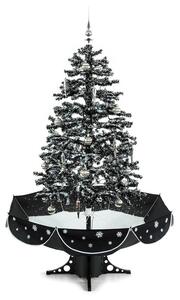 OneConcept Everwhite, műfenyő, karácsonyfa, 180 cm, hóhullás hatás, LED, fekete