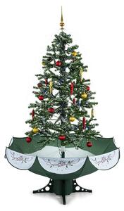 OneConcept Everwhite műfenyő, karácsonyfa, 180 cm, hóhullás hatás, LED, zöld