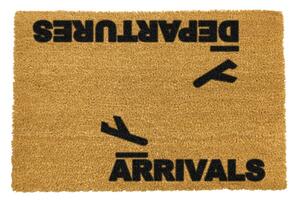 Arrivals and Departures természetes kókuszrost lábtörlő, 40 x 60 cm - Artsy Doormats