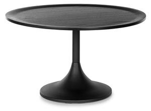 Besoa Big Visby, dohányzóasztal, 70 x 41,5 cm (Ø x V), fém, multiplex lap, tölgyfa politúr