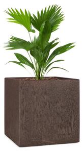 Blumfeldt Solid Grow Rust, virágcserép, 40 x 41 x 40 cm, fibreclay, rozsdabarna