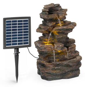 Blumfeldt Messina, kaszkád szökőkút, napenergia szökőkút, kerti szökőkút, 4 szint, akkumulátor