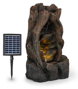 Blumfeldt Magic Tree, napelemes szökőkút, 2,8 W, polyresin, 5 óra, akkumulátor, LED világítás, fa kinézet
