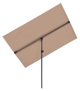 Blumfeldt Flex-Shade L, napernyő, 130 x 180 cm, poliészter, UV 50, szürkésbarna