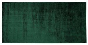 Sötétzöld Viszkóz Szőnyeg 80 x 150 cm GESI II