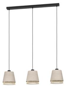 EGLO , 43976 , TABLEY , függeszték , E27 , 3X40W , IP20 , natúr, barna