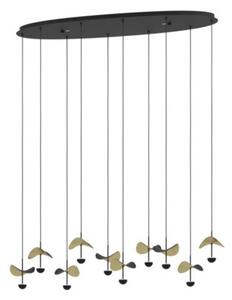 EGLO , 390342 , DRACERA , függeszték , 3000 K , LED , 10X2,3W , Dimmelhető , IP20 , fekete, arany