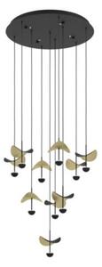 EGLO , 390339 , DRACERA , függeszték , 3000 K , LED , 10X2,3W , Dimmelhető , IP20 , fekete, arany