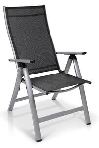 Blumfeldt London, kerti szék, textil, alumínium, 6 pozíció, összecsukható