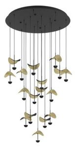 EGLO , 390341 , DRACERA , függeszték , 3000 K , LED , 17X2,3W , Dimmelhető , IP20 , fekete, arany