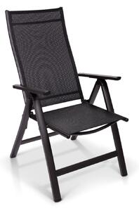 Blumfeldt London, kerti szék, textil, alumínium, 6 pozíció, összecsukható