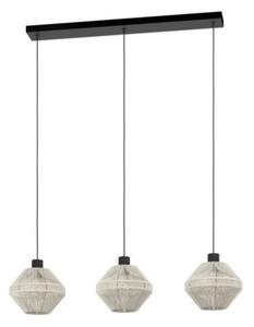 EGLO , 44001 , MIDSUMER , függeszték , E27 , 3X40W , IP20 , krémszín