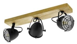 EGLO , 44093 , GATEBECK , spot lámpa , E14 , 3X40W , IP20 , fekete