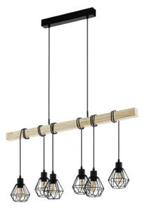 EGLO , 44076 , TOWNSHEND 5 , függeszték , E27 , 6X60W , IP20