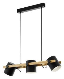 EGLO , 43517 , HORNWOOD , függeszték , E27 , 3X60W , IP20 , barna