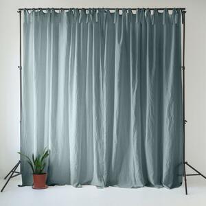 Szürkéskék len függöny 140x250 cm Blue Fog – Linen Tales