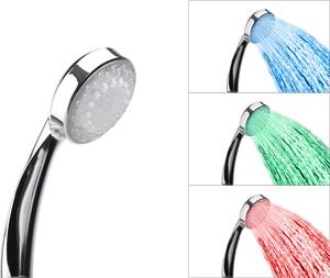 Zuhanyrózsa LED világítással - 3 különböző szín LORDAL
