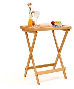 Blumfeldt Reggeliző asztalka, könnyű, 50 x 66 x 38 cm, fenntartható, bambusz