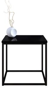 RABAT II dohányzóasztal, 60x45x60, magasfényű fekete
