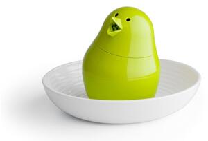 Jib-Jib Shaker zöld sótartó fehér tojástartó tálkával - Qualy&CO