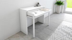 Mel íróasztal fehér asztallappal 36x110 cm - Woodman