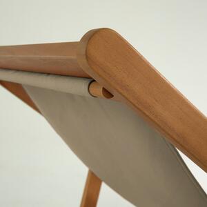 Adredna sötétzöld akácfa összecsukható strand szék - Kave Home