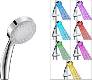 Zuhanyrózsa LED világítással - 7 különböző színnel - RAINBOW