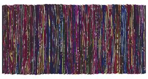 Színes-fekete szőnyeg - 80x150 cm - Pamut - BARTIN