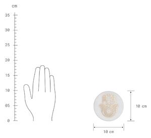 MARBLE márvány poháralátét, 'Fatima keze' Ø10cm